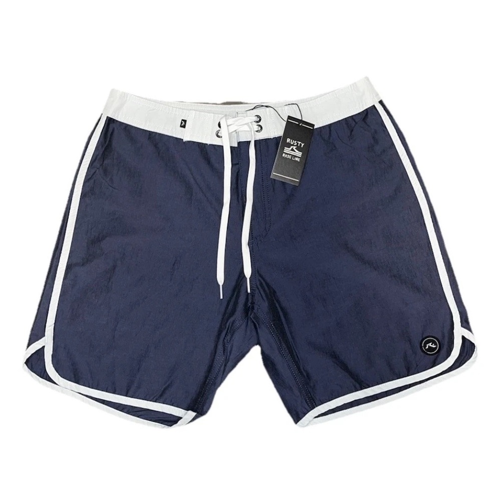 Rusty Gray Beige Men’s Swim Trunks Board Shorts NWT Surf 30